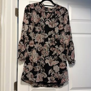 LOFT flowy shirt dress